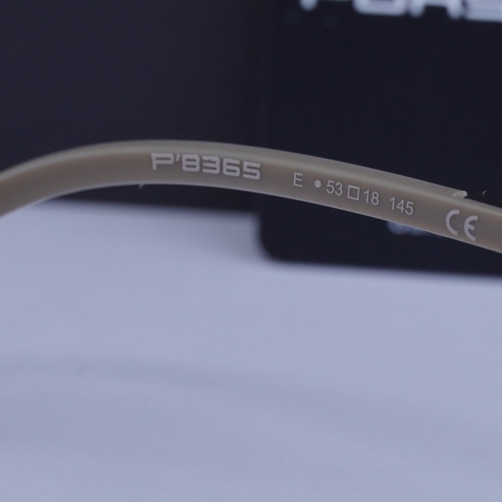 Porsche Design P8365 E Square Eyeglasses - Dark Grey/Black 53mm - Picture 10 of 11